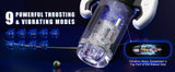 Kushor Automatic Male Masturbator Realistic Silicone Vagina 9 Modes Sucking Blowjob Pussy Men Masturbators Goods Adult Sex Toys