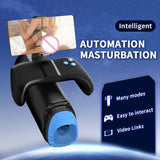 7 Thrusting & 7 Rotating Automatic Male Masturbator Cup with LCD Electric Blowjob Pocket Pussy Adult Sex Toys for Men